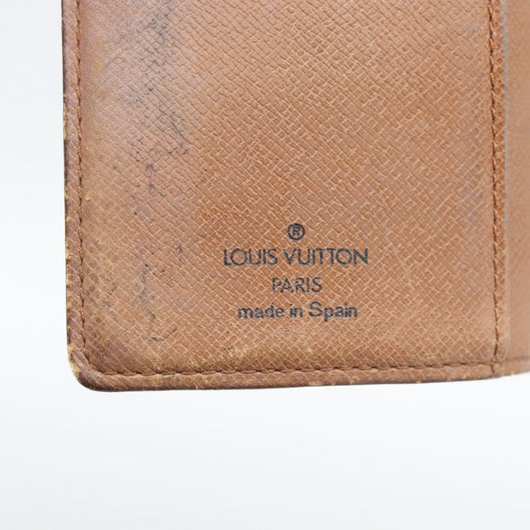 LOUIS VUITTON Monogram Agenda PM Day Planner Cover R20005 LV Auth bs36705