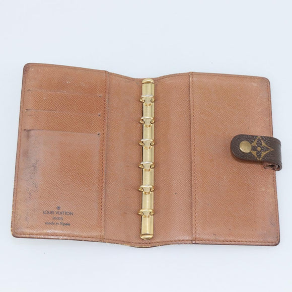 LOUIS VUITTON Monogram Agenda PM Day Planner Cover R20005 LV Auth bs36705