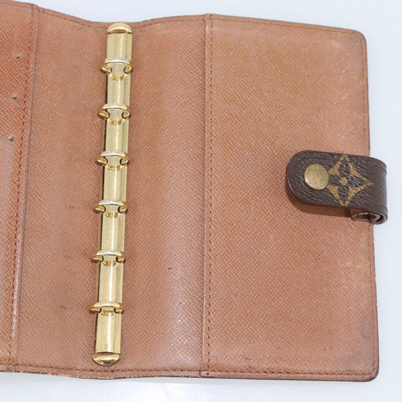 LOUIS VUITTON Monogram Agenda PM Day Planner Cover R20005 LV Auth bs36705