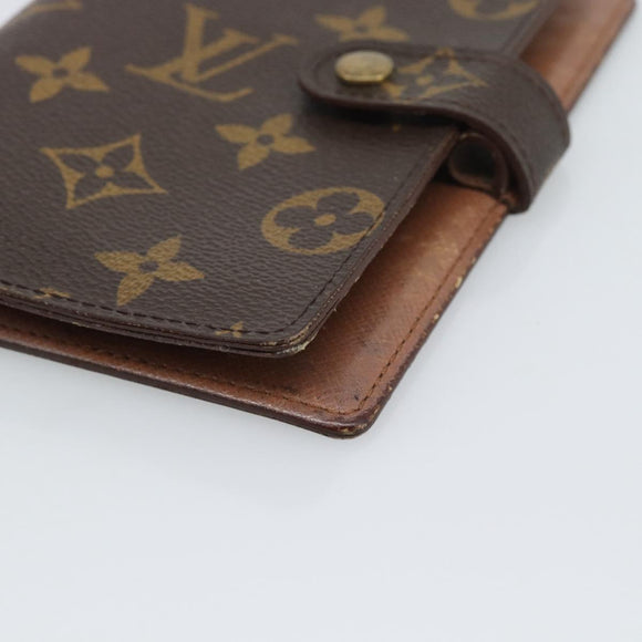 LOUIS VUITTON Monogram Agenda PM Day Planner Cover R20005 LV Auth bs36705
