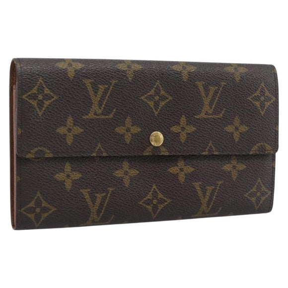 LOUIS VUITTON PochettePorte MonnaieCredit Long Wallet M61726 LV Auth bs36706