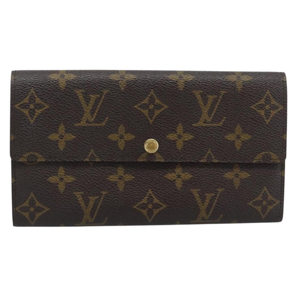 LOUIS VUITTON PochettePorte MonnaieCredit Long Wallet M61726 LV Auth bs36706
