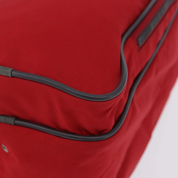 PRADA Sports Line Shoes Case Hand Bag Nylon Red Auth bs36709