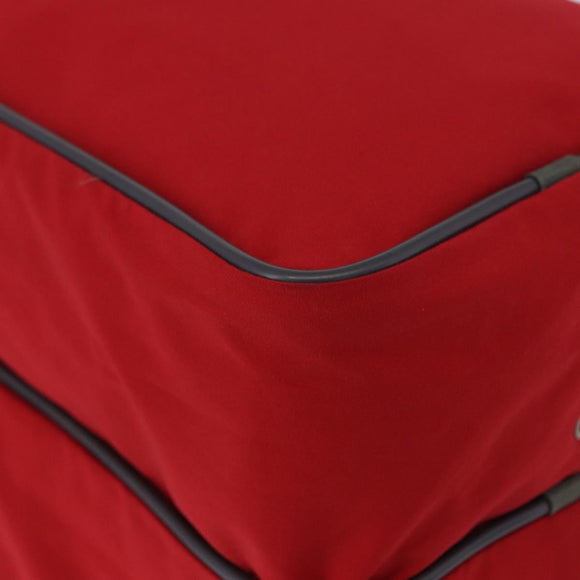 PRADA Sports Line Shoes Case Hand Bag Nylon Red Auth bs36709