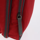 PRADA Sports Line Shoes Case Hand Bag Nylon Red Auth bs36709-14
