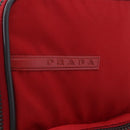 PRADA Sports Line Shoes Case Hand Bag Nylon Red Auth bs36709-15