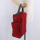 PRADA Sports Line Shoes Case Hand Bag Nylon Red Auth bs36709-24