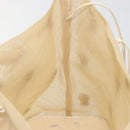 PRADA Tote Bag Mesh Beige Auth bs36710-19