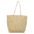PRADA Tote Bag Mesh Beige Auth bs36710-2