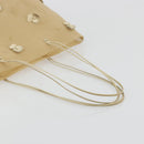 PRADA Tote Bag Mesh Beige Auth bs36710-7