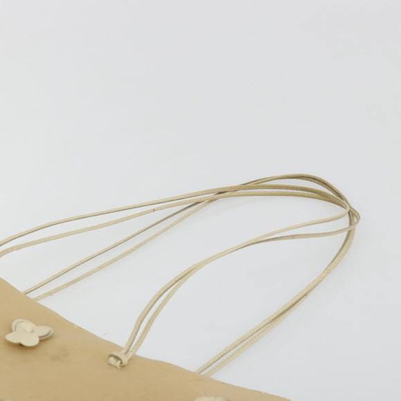 PRADA Tote Bag Mesh Beige Auth bs36710
