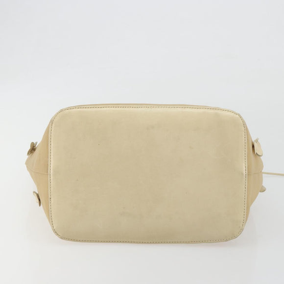 PRADA Tote Bag Mesh Beige Auth bs36710