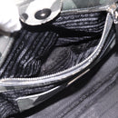 PRADA Camouflage Hand Bag Safiano Leather 2way Khaki Silver Auth bs36711-22