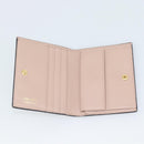 PRADA Bifold Wallet Safiano Leather Black Gold Auth bs36713A-14