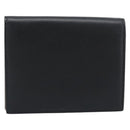 PRADA Bifold Wallet Safiano Leather Black Gold Auth bs36713A-3