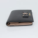 PRADA Bifold Wallet Safiano Leather Black Gold Auth bs36713A-5