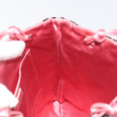 PRADA Hand Bag Satin Pink Silver Auth bs36714-22