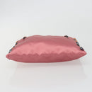 PRADA Hand Bag Satin Pink Silver Auth bs36714-5