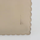 FENDI Chain Shoulder Bag Leather Beige Gold Auth bs36715-3