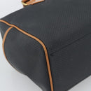 SAINT LAURENT Boston Bag PVC Black Gold Auth bs36716-15