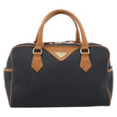 SAINT LAURENT Boston Bag PVC Black Gold Auth bs36716-13