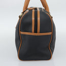 SAINT LAURENT Boston Bag PVC Black Gold Auth bs36716-4