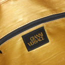 Gianni Versace Tote Bag PVC Canvas Yellow Gold Auth bs36718-16