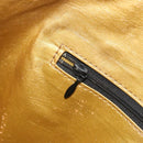 Gianni Versace Tote Bag PVC Canvas Yellow Gold Auth bs36718-20