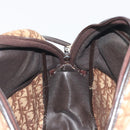 Christian Dior Trotter Canvas Shoulder Bag Brown Gold Auth bs36727-19