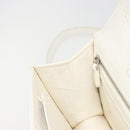 Christian Dior Chain Shoulder Bag Leather White Gold Auth bs36728-21