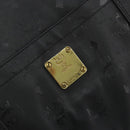 MCM Vicetos Logogram Shoulder Bag PVC Black Gold Auth bs36729-12