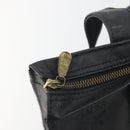 MCM Vicetos Logogram Shoulder Bag PVC Black Gold Auth bs36729-10