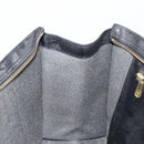 MCM Vicetos Logogram Shoulder Bag PVC Black Gold Auth bs36729-19