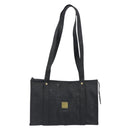 MCM Vicetos Logogram Shoulder Bag PVC Black Gold Auth bs36729-13