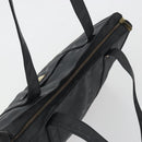 MCM Vicetos Logogram Shoulder Bag PVC Black Gold Auth bs36729-6