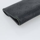 LOUIS VUITTON Monogram Mahina Portefeuille Amelia Black M95549 Auth bs36730-16