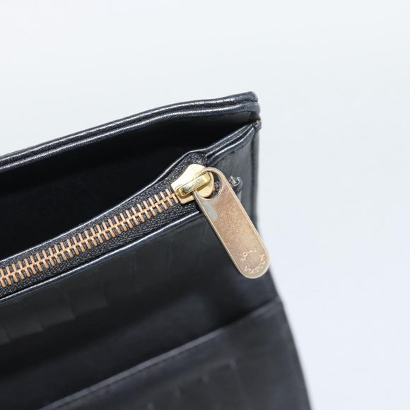 LOUIS VUITTON Monogram Mahina Portefeuille Amelia Black M95549 Auth bs36730