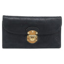 LOUIS VUITTON Monogram Mahina Portefeuille Amelia Black M95549 Auth bs36730-13
