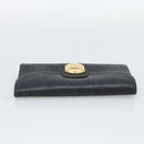 LOUIS VUITTON Monogram Mahina Portefeuille Amelia Black M95549 Auth bs36730-5