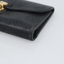 LOUIS VUITTON Monogram Mahina Portefeuille Amelia Black M95549 Auth bs36730-7