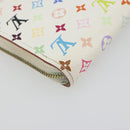 LOUIS VUITTON Multicolor Zippy Coin Purse White M93741 LV Auth bs36731A-16