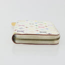 LOUIS VUITTON Multicolor Zippy Coin Purse White M93741 LV Auth bs36731A-3