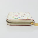 LOUIS VUITTON Multicolor Zippy Coin Purse White M93741 LV Auth bs36731A-4