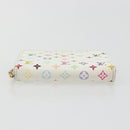 LOUIS VUITTON Multicolor Zippy Coin Purse White M93741 LV Auth bs36731A-6