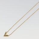 LOUIS VUITTON Essential V Necklace Metal Gold M61083 LV Auth bs36732-12