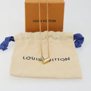 LOUIS VUITTON Essential V Necklace Metal Gold M61083 LV Auth bs36732-16