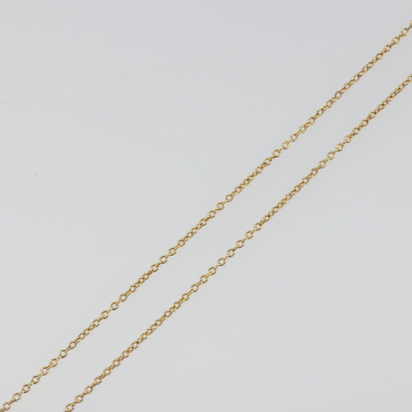 LOUIS VUITTON Essential V Necklace Metal Gold M61083 LV Auth bs36732