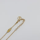 LOUIS VUITTON Essential V Necklace Metal Gold M61083 LV Auth bs36732-7