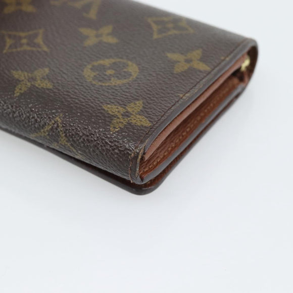 LOUIS VUITTON Porte Monnaie Billets Tresor Wallet M61730 LV Auth bs36733