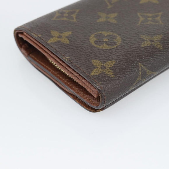 LOUIS VUITTON Porte Monnaie Billets Tresor Wallet M61730 LV Auth bs36733